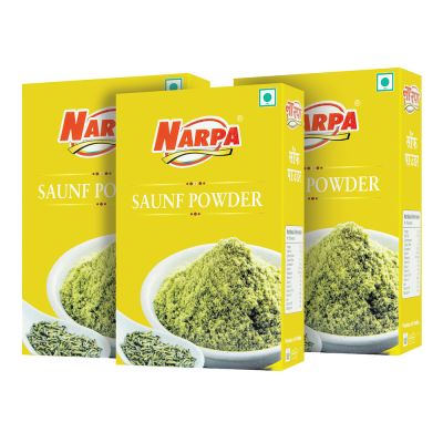 NARPA Saunf Powder (Fennel Powder), 100g Carton, (Pack of 3)