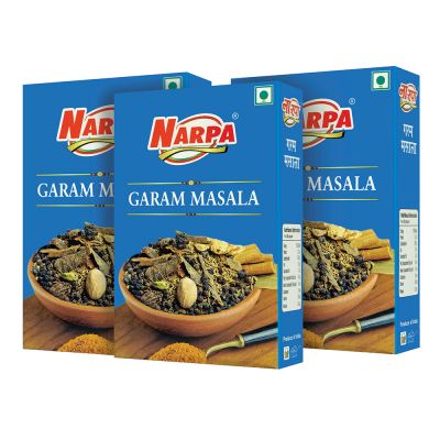 NARPA Garam Masala Powder, 100g Carton, (Pack of 3)