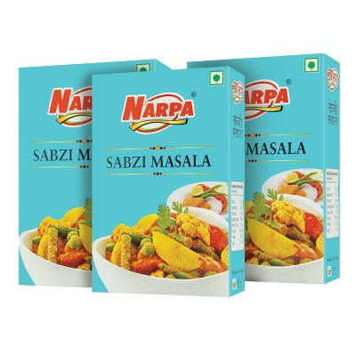 NARPA Sabzi Masala, 100g Carton, (Pack of 3)