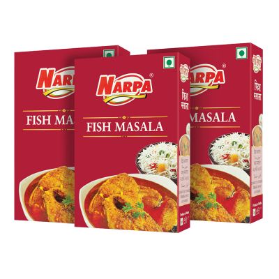 NARPA Fish Masala, 100g Carton (Pack of 3)